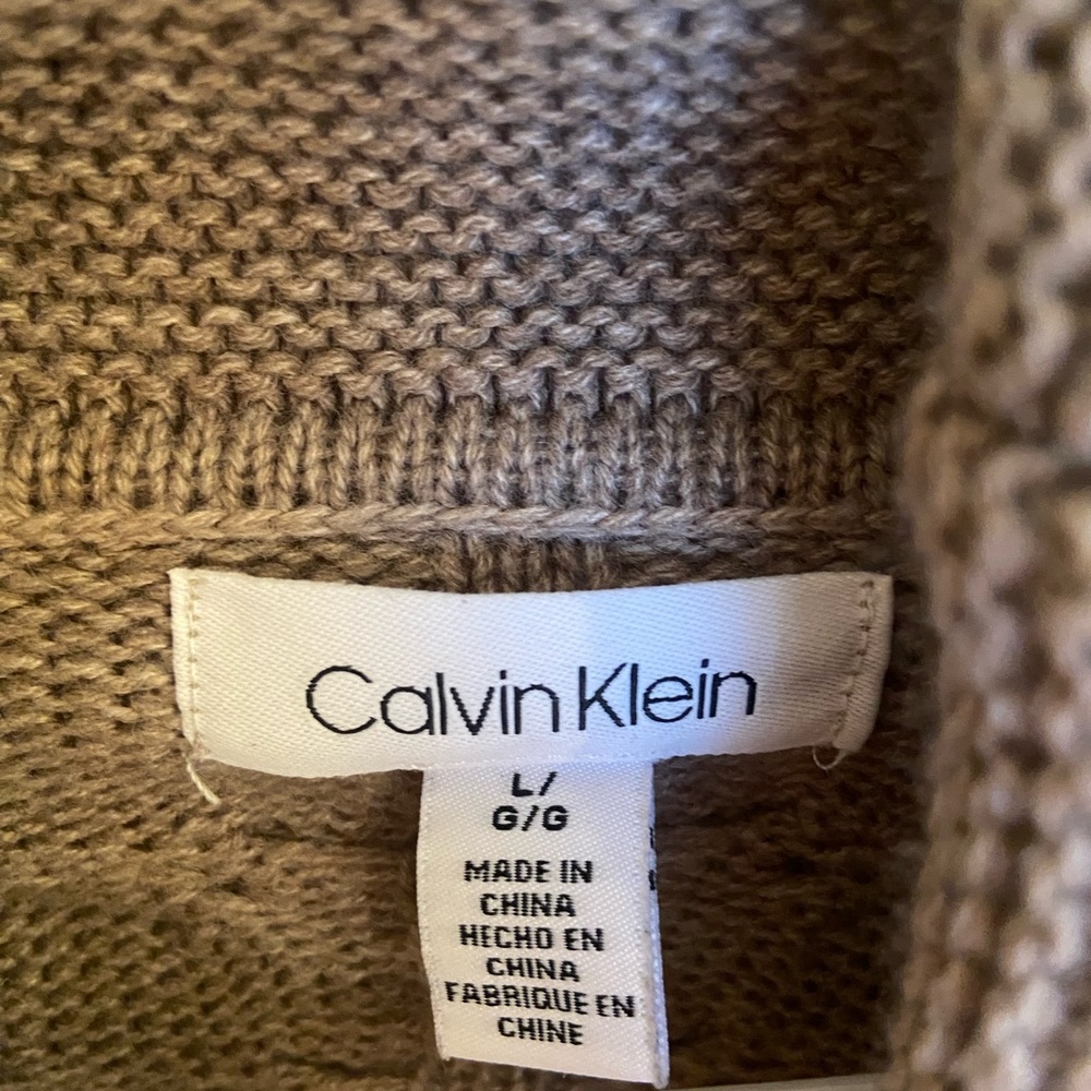 Calvin Klein Cable Knit Cowl Neck Sweater - Picture 2 of 7